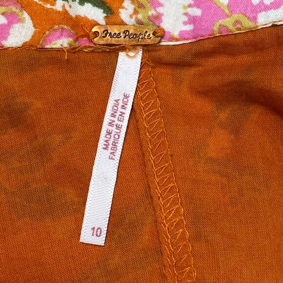 Free People End of the Island Godet Miniskirt - Lined - EUC - Size 10 - Picture 7 of 10